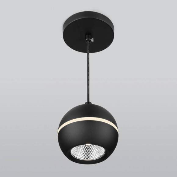 Подвесной светодиодный светильник Elektrostandard DLS023 9W 4200K черный (a047775)