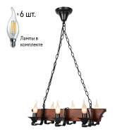 Люстра с лампочками Velante 598-703-06+Lamps