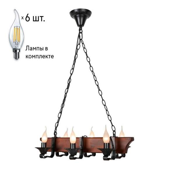 Люстра с лампочками Velante 598-703-06+Lamps