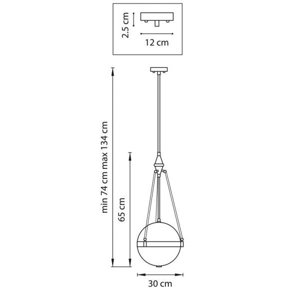 816037 Подвесной светильник Lightstar Modena (MD8571/3B)