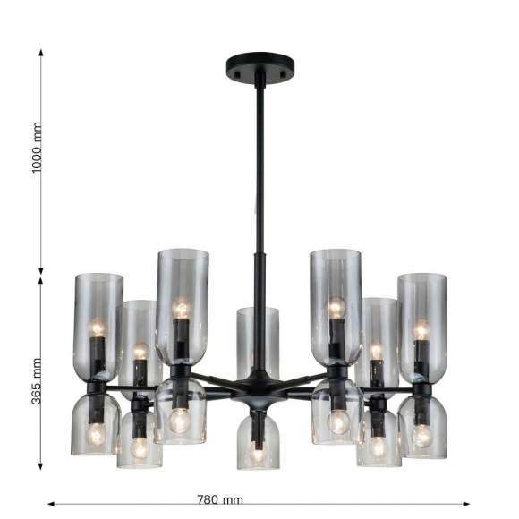 Подвесная люстра с лампочками Favourite Amusing 2877-7P+Lamps E14 P45 Подвесная люстра с лампочками Favourite Amusing 2877-7P+Lamps E14 P45