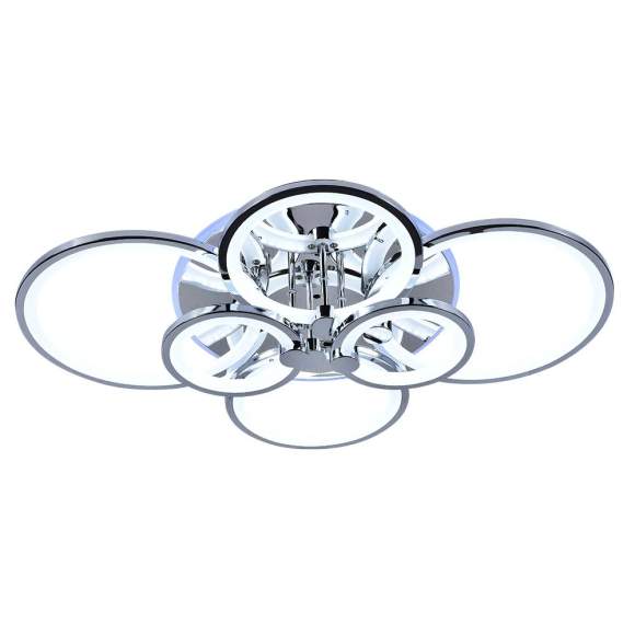 Светодиодная диммируемая люстра с ПДУ Profit Light 8077/6 CHR 168W+8W RGB Светодиодная диммируемая люстра с ПДУ Profit Light 8077/6 CHR 168W+8W RGB