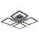 Светодиодная диммируемая люстра с ПДУ Profit Light 8882/4A GRP 132W+10W RGB