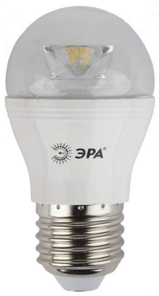 Светодиодная лампа Е27 7W 2700К (теплый) Эра LED P45-7W-827-E27-Clear (Б0017243)
