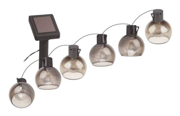 Садовая гирлянда. 10 подсвечиваемых  светодиодами лампочек ЭРА ERAGS08-06 Б0038506
