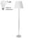 Торшер с лампочкой Arte Lamp Elba A2581PN-1CC+Lamps