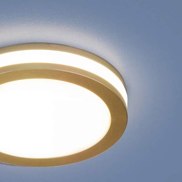 Светильник встраиваемый Elektrostandard DSKR80 5W 4200K SGD золото матовый (a049509)