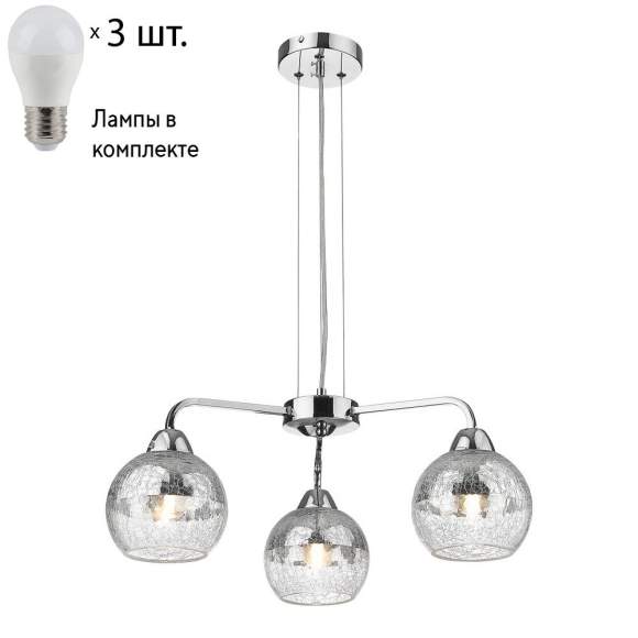 Подвесная люстра с лампочками Velante 239-103-03+Lamps E27 P45