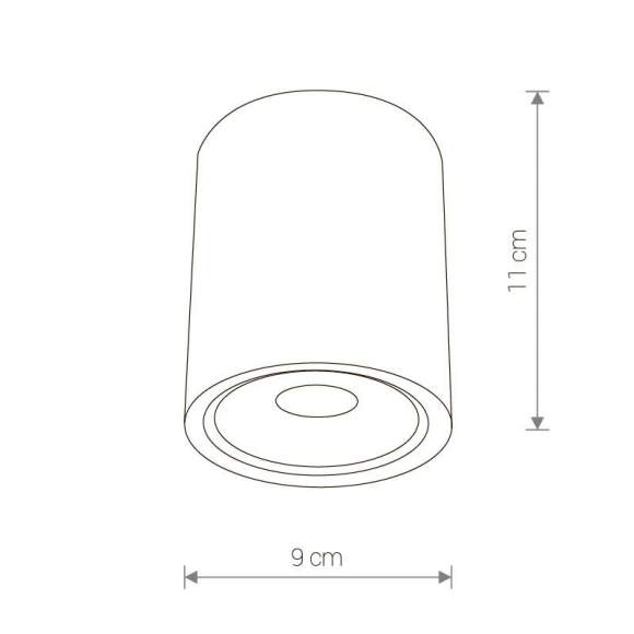 Уличный потолочный светодиодный светильник Nowodvorski Edesa Led 9108