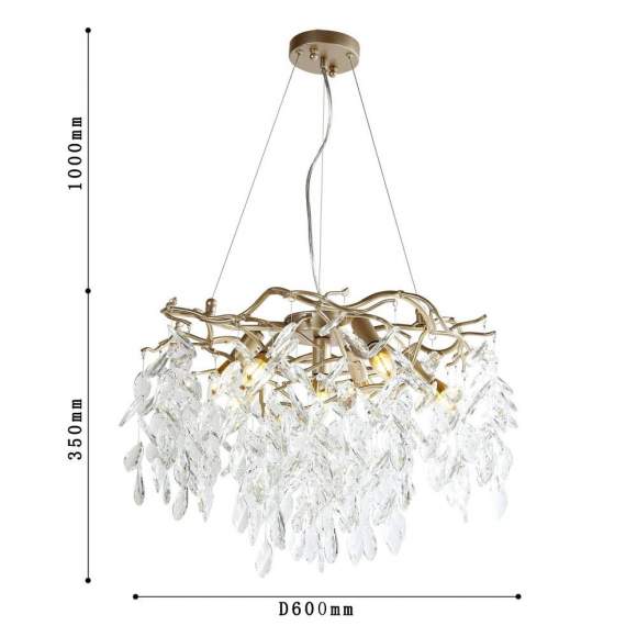 Подвесная люстра Favourite Brillo с поддержкой Алиса 3056-7P-А Подвесная люстра Favourite Brillo с поддержкой Алиса 3056-7P-А