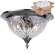 Потолочный светильник Crystal Lux с лампочками Nuovo PL3 Chrome+Lamps E14 P45