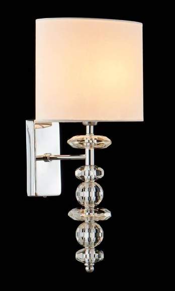 Бра Crystal Lux с лампочкой ARMANDO AP1.2 CHROME+Lamps E14 Свеча