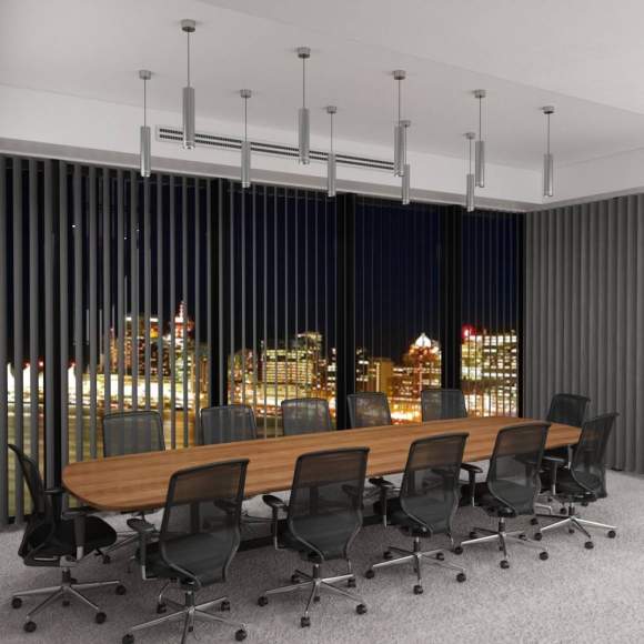 DLR023 12W 4200K хром матовый Светильник подвесной светодиодный Elektrostandard