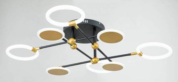 Потолочный светодиодный светильник Escada Cassiopeia 10247/8 LED LED*63W Black/Gold Потолочный светодиодный светильник Escada Cassiopeia 10247/8 LED LED*63W Black/Gold