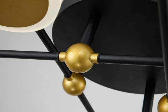 Потолочный светодиодный светильник Escada Cassiopeia 10247/8 LED LED*63W Black/Gold Потолочный светодиодный светильник Escada Cassiopeia 10247/8 LED LED*63W Black/Gold