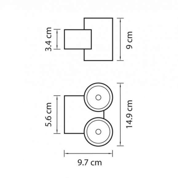 352694 Уличный настенный светодиодный светильник Lightstar Paro