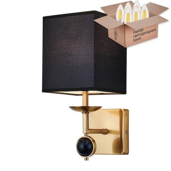 Бра с лампочкой Favourite Diva 2822-1W+Lamps E14 Свеча Бра с лампочкой Favourite Diva 2822-1W+Lamps E14 Свеча