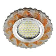 Встраиваемый светильник с подсветкой Fametto Luciole DLS-L139 Gu5.3 Glassy/Tea UL-00003873