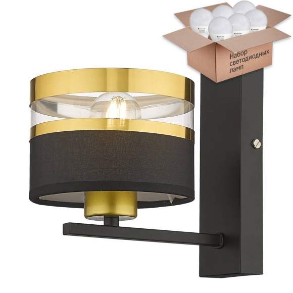 Бра с лампочкой Velante 294-301-01+Lamps E27 P45