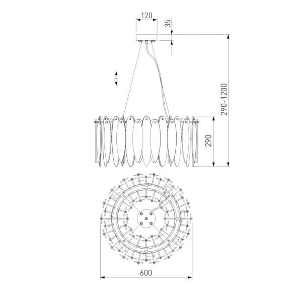 Подвесная люстра Canaria Bogates 326/8 (a050351) Подвесная люстра Canaria Bogates 326/8 (a050351)