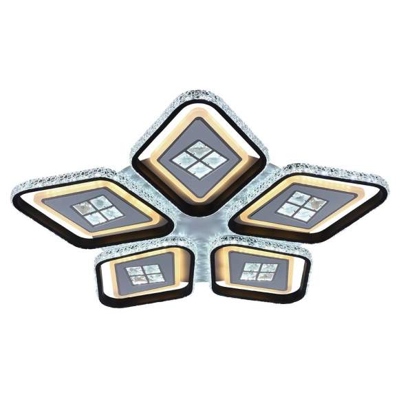 Светодиодная диммируемая люстра с ПДУ Profit Light 8054/5 WHT+BLK 270W Светодиодная диммируемая люстра с ПДУ Profit Light 8054/5 WHT+BLK 270W