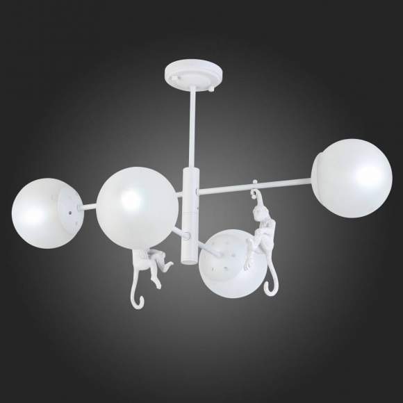 Люстра на штанге с обезьянками Evoluce TENATO SLE115102-04