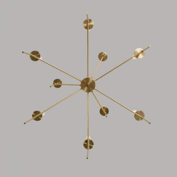 Люстра на штанге Eurosvet 60142/9 латунь (a061931)