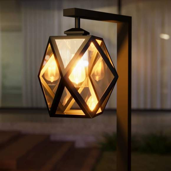 Уличный светильник на столбе Elektrostandard Ambra F IP33 35133/F черный (a056235)