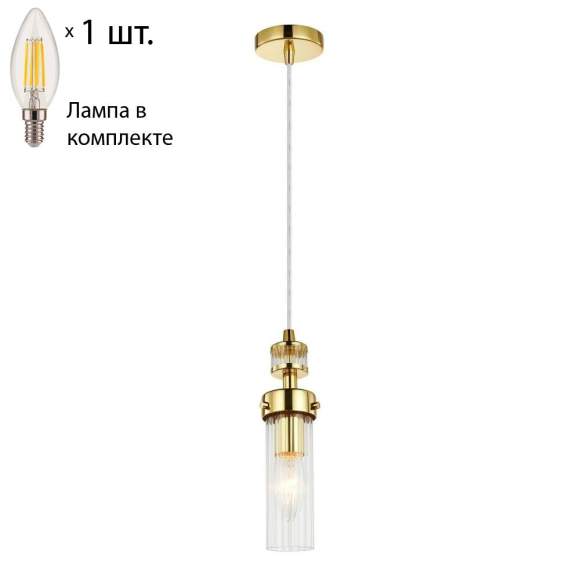 Подвесной светильник с лампочкой Favourite Aestetic 2820-1P+Lamps E14 Свеча