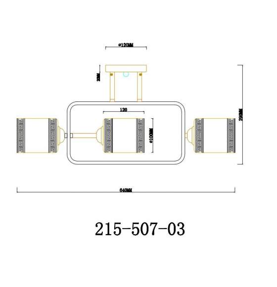 Потолочный светильник с лампочками Velante 215-507-03+Lamps E27 P45