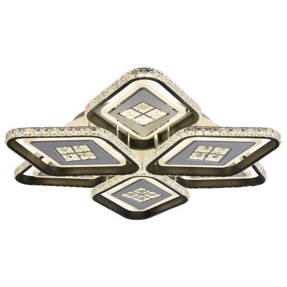 Светодиодная диммируемая люстра с ПДУ Profit Light 8054/3+3 WHT+BLK 324W Светодиодная диммируемая люстра с ПДУ Profit Light 8054/3+3 WHT+BLK 324W