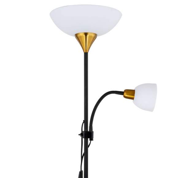Торшер с дополнительной подсветкой Duetto Arte lamp A9569PN-2BK