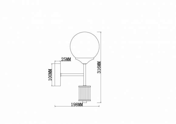 Бра Bolas Freya FR5185WL-01BS Бра Bolas Freya FR5185WL-01BS