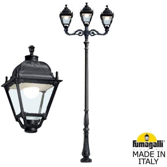 Парковый фонарь Fumagalli TABOR ADAM/Simon 2L+1 U33.205.M21.AXH27