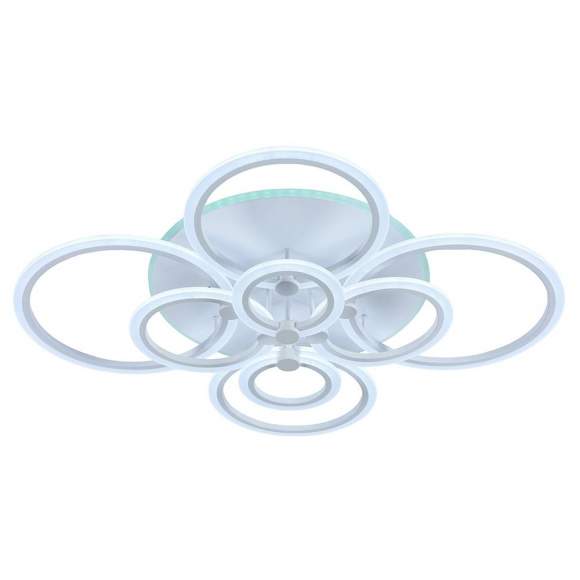 Светодиодная диммируемая люстра с ПДУ Profit Light 8076/8 WHT 212W+15W RGB Светодиодная диммируемая люстра с ПДУ Profit Light 8076/8 WHT 212W+15W RGB