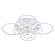 Светодиодная диммируемая люстра с ПДУ Profit Light 8076/8 WHT 212W+15W RGB