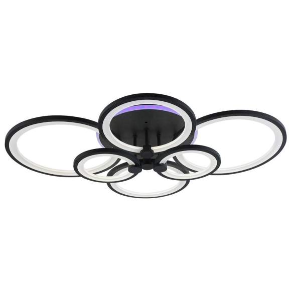 Светодиодная диммируемая люстра с ПДУ Profit Light 8077/6 GRP 168W+8W RGB Светодиодная диммируемая люстра с ПДУ Profit Light 8077/6 GRP 168W+8W RGB