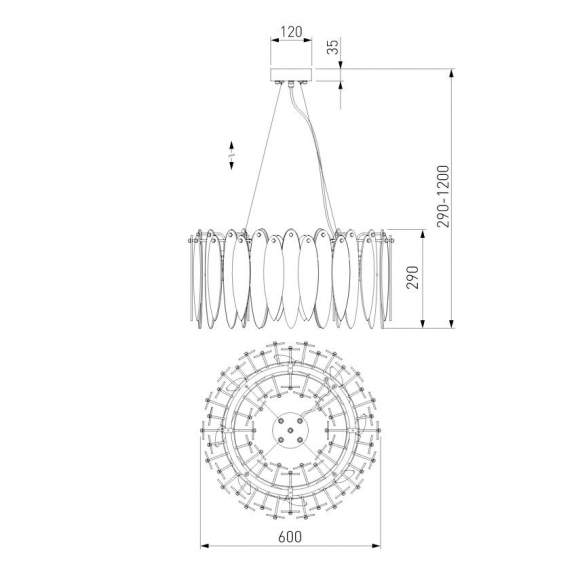 Подвесная люстра Canaria Bogates 324/8 (a050349) Подвесная люстра Canaria Bogates 324/8 (a050349)