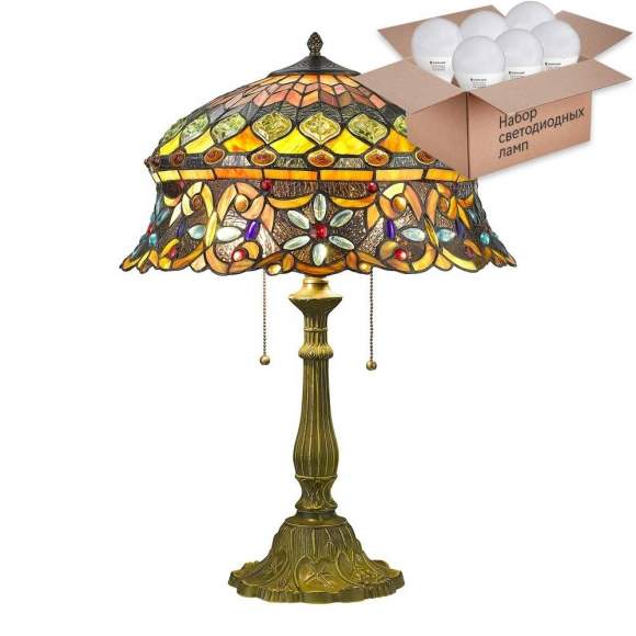 Настольная лампа с лампочками Velante 884-804-03+Lamps E27 P45 Настольная лампа с лампочками Velante 884-804-03+Lamps E27 P45