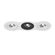 i636060706 Встраиваемый точечный светильник Intero 16 Triple Round Lightstar (комплект из 217636+217606+217607+217606)