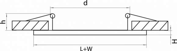 214626 Рамка для двух встраиваемых светильников Lightstar Double Round серии Domino