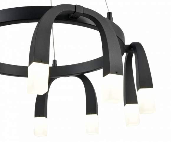 Люстра светодиодная подвесная Vele Luce Negro VL7102P10 Люстра светодиодная подвесная Vele Luce Negro VL7102P10