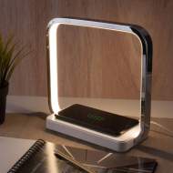 Светодиодная настольная лампа с беспроводной зарядкой QI Евросвет Frame 80502/1 хром a047190 Светодиодная настольная лампа с беспроводной зарядкой QI Евросвет Frame 80502/1 хром a047190