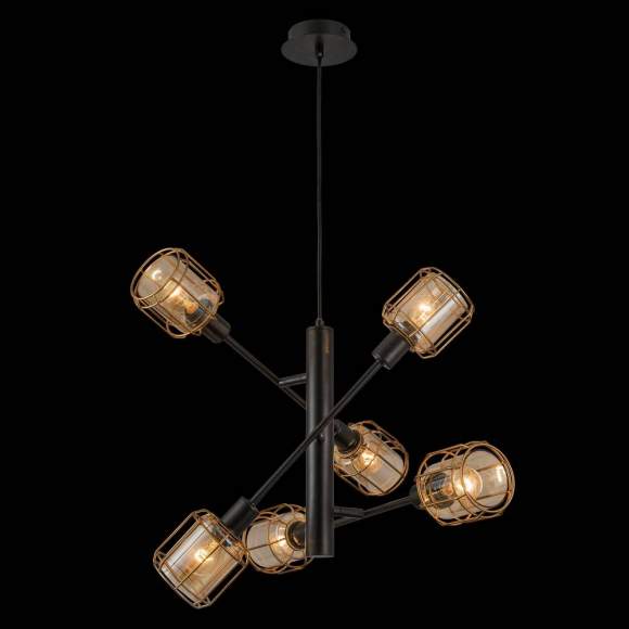 Люстра подвесная Citilux Таверна CL542162 Черный+Бронза Люстра подвесная Citilux Таверна CL542162 Черный+Бронза