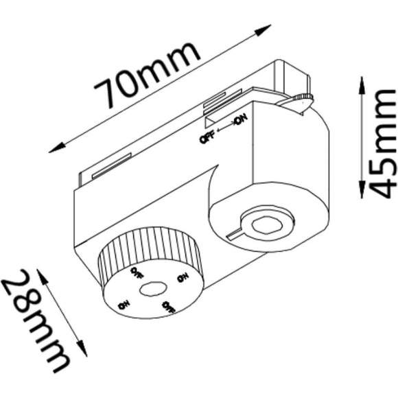 Адаптер для однофазного шинопровода CLT 0.212 Crystal Lux (CLT 0.212 01 BL) Адаптер для однофазного шинопровода CLT 0.212 Crystal Lux (CLT 0.212 01 BL)