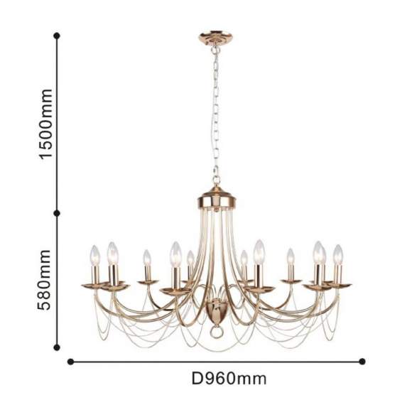 Подвесная люстра F-Promo Plini с поддержкой Алиса 2591-12P-A