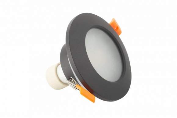 Влагозащищенный встраиваемый светильник Denkirs DK3016-BK