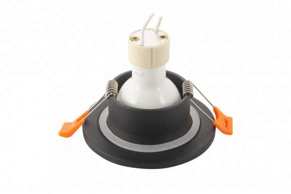 Влагозащищенный встраиваемый светильник Denkirs DK3016-BK