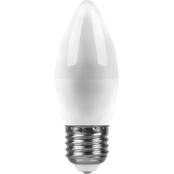 Светодиодная лампа E27 9W 4000К (белый) C37 LB-570 Feron (25937)