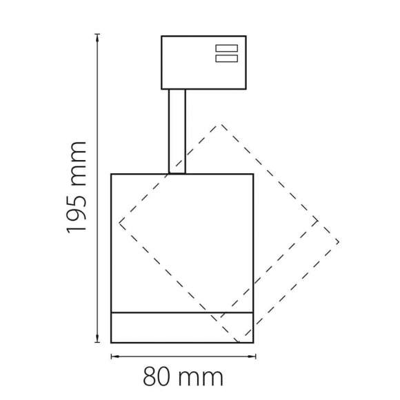 Однофазный LED светильник 15W 3000К для трека Canno Lightstar 301272